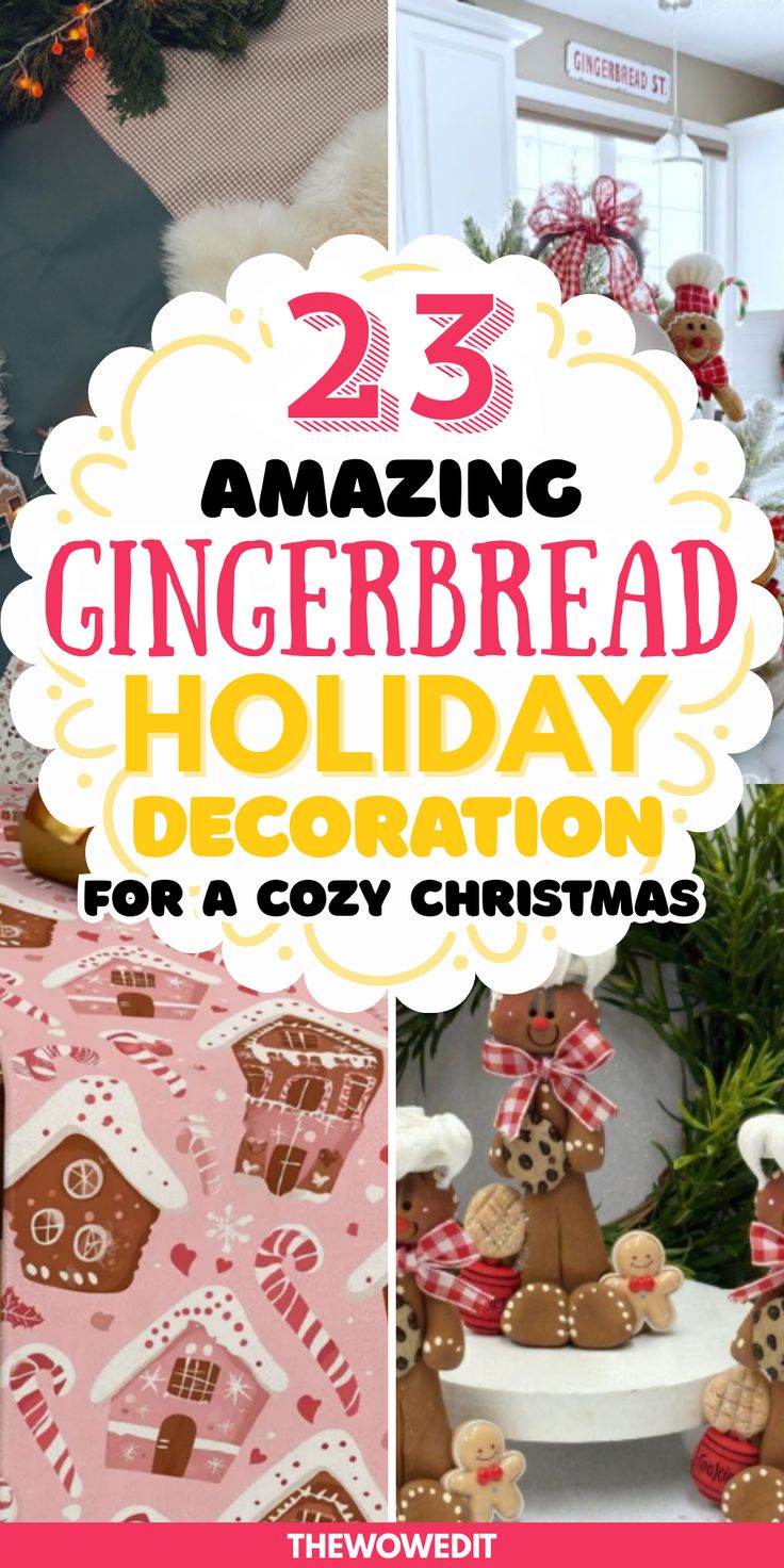Create a warm and inviting holiday look with gingerbread Chr