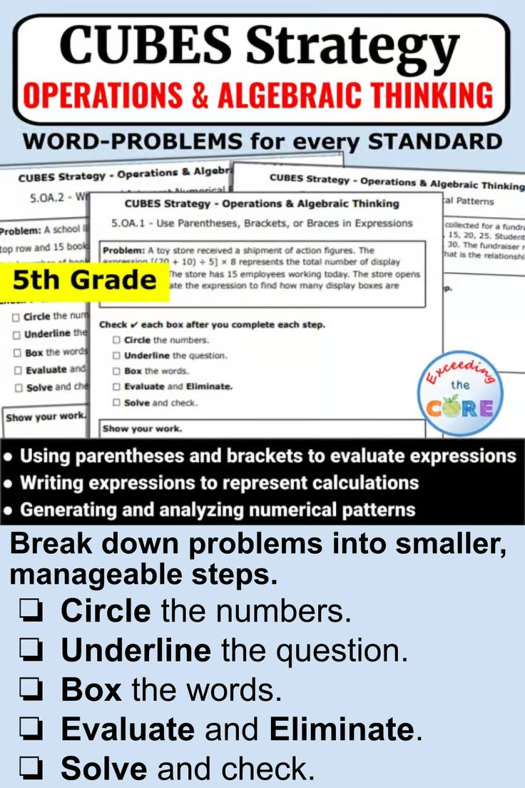 Help 5th graders tackle math word problems with confidence u