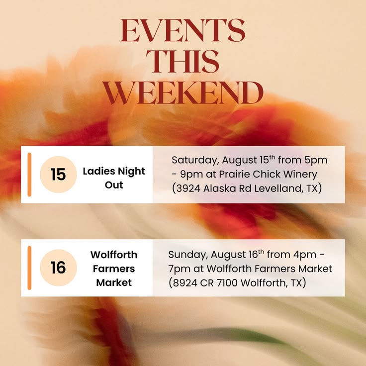✨ Your weekend plans just got a whole lot better! ✨

We’re p