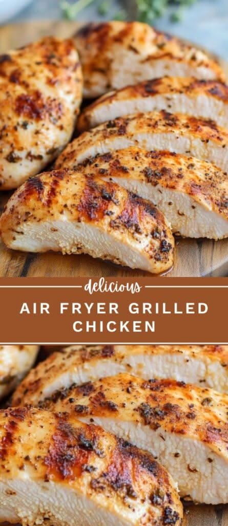Cook juicy and flavorful air fryer chicken breast with minim
