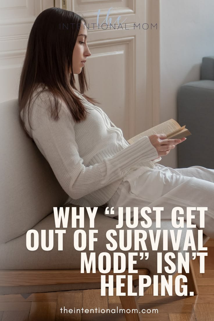 Tired of being told to just get out of survival mode? This h