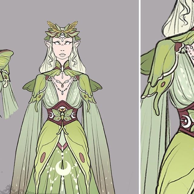 🌸Sunset Dragon🌸 on Instagram: "Some fantasy Luna Moth design