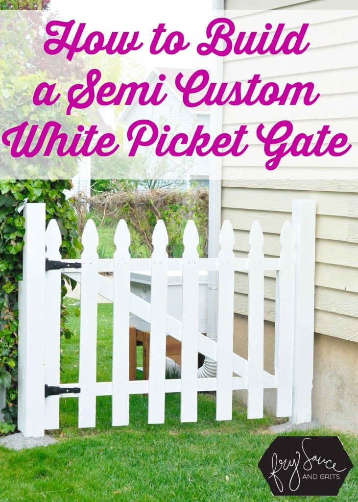 How to Build the Perfect DIY White Picket Fence Gate from Fr