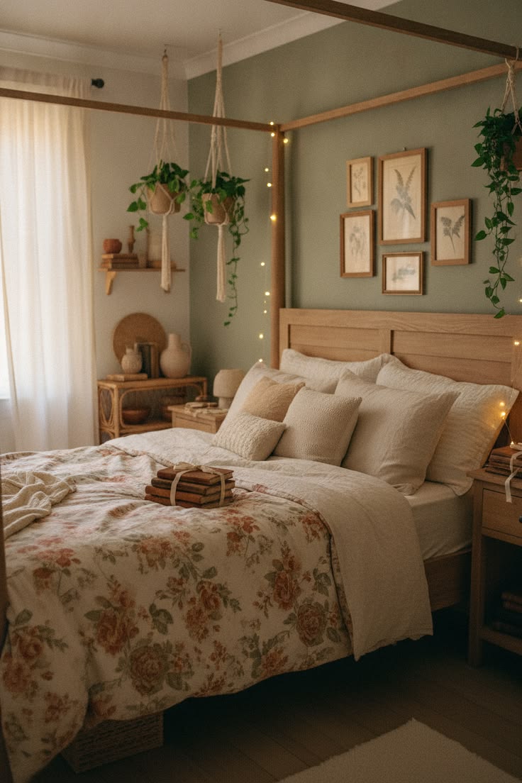Transforme seu quarto com o charme do cottagecore: cores que