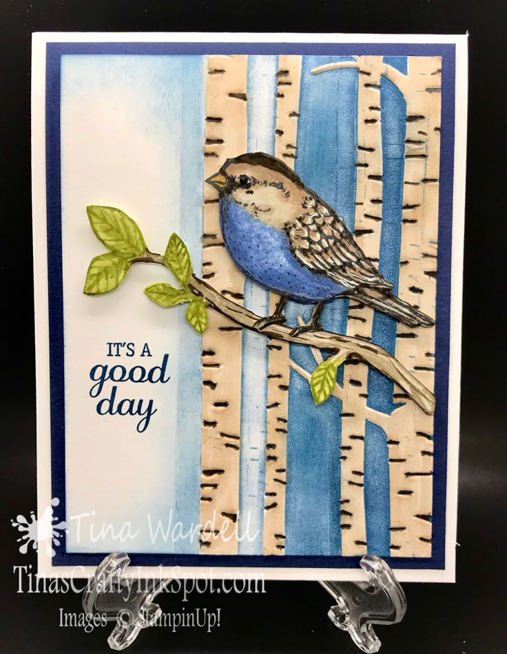 Hi stampers! I guess you could say a little blue bird told m