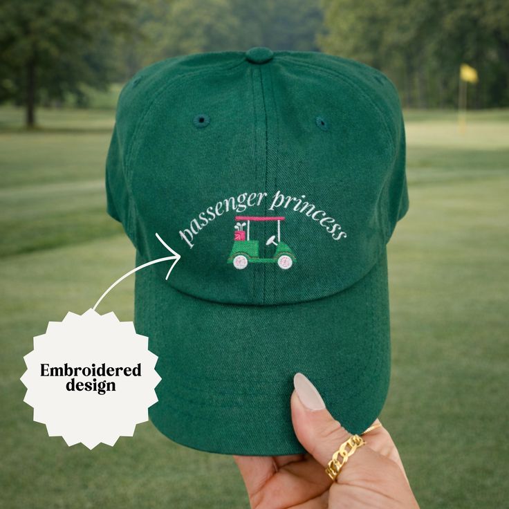 Passenger Princess Embroidered Golf Hat For the girl who's r
