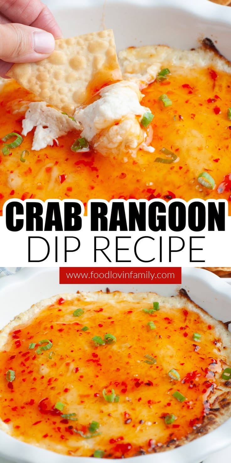 This warm creamy crab rangoon dip has all of the great flavo