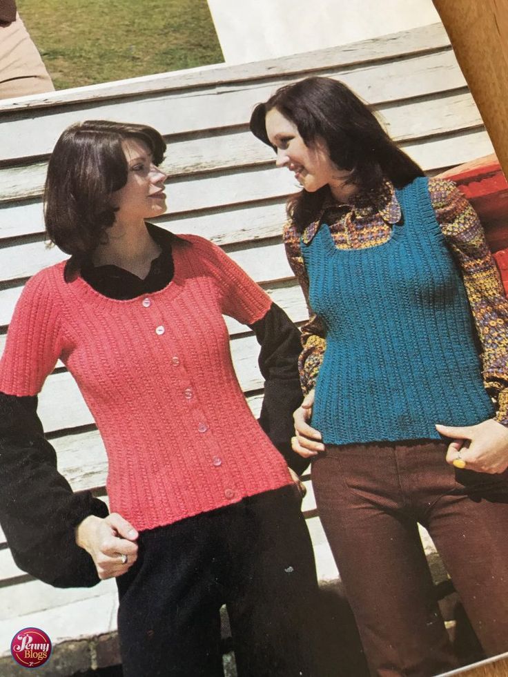 Vintage Ribby Tops from Woolworth Knitting Magazine, Issue 4