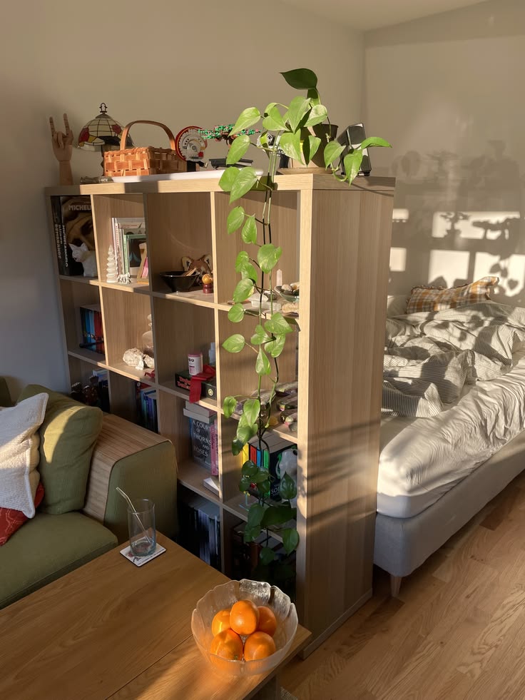 #tinybedroom #studioapartment #bedroom #separatelivingspace 