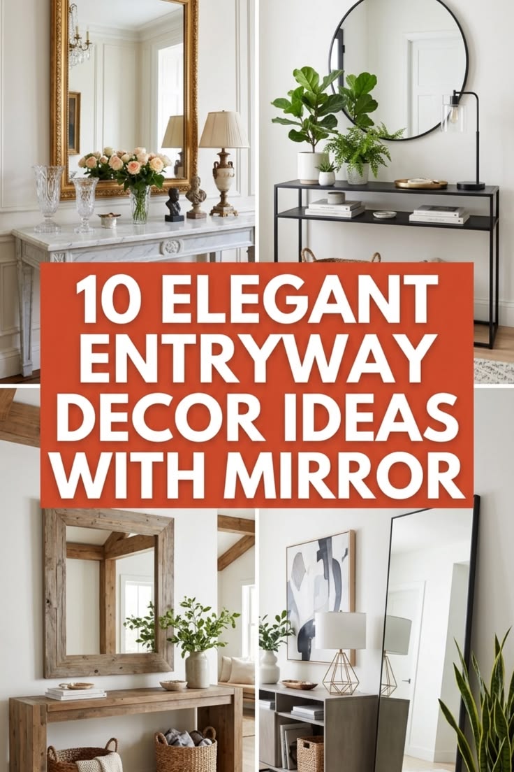 Elevate your home's entrance with light-reflecting mirror de