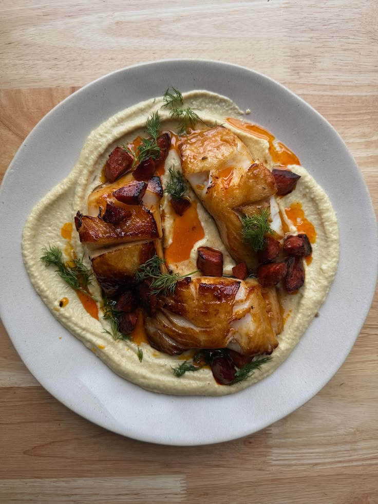 Miso Cod & Cauliflower Puree