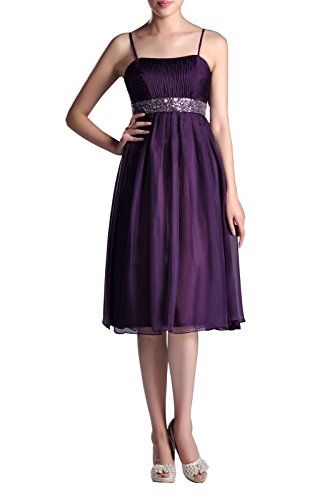 Empire A-line Tea Length Chiffon Bridesmaid Dress, Color ...