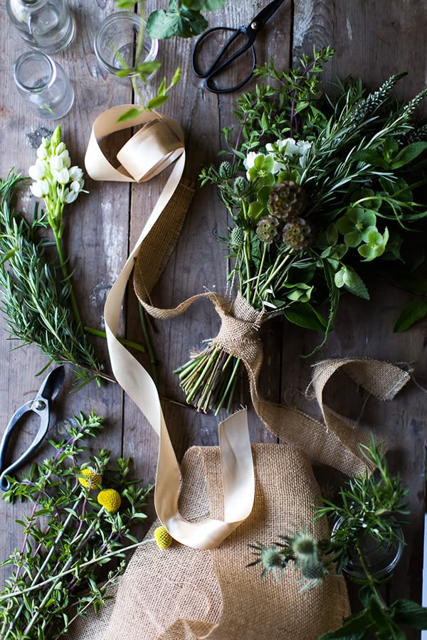 New Neighbor Gift: An Herb Bouquet - Say Yes