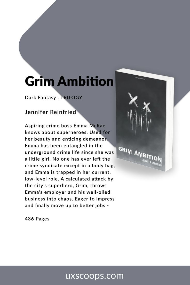 UXSCOOPS AUTHORS TRILOGY GRIM AMBITION, DARK FANTASY, JENNIF