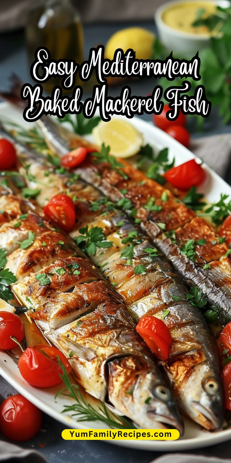 This Easy Mediterranean Baked Mackerel Fish recipe is a flav