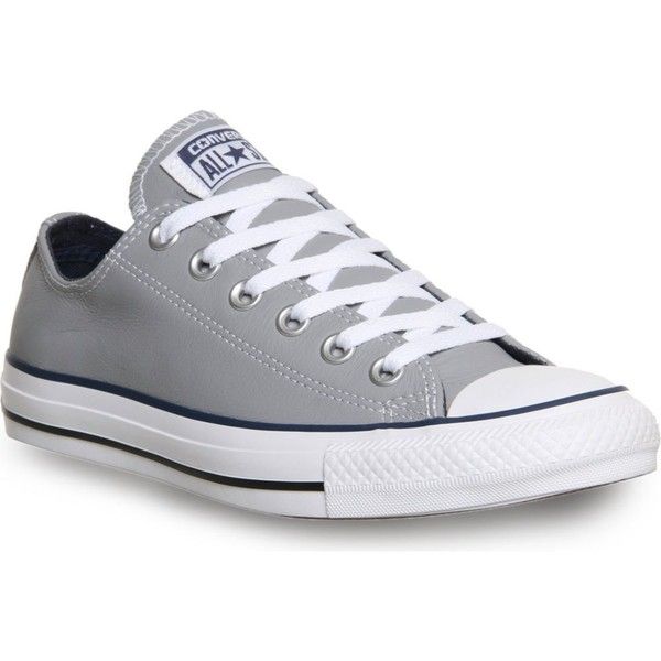 CONVERSE All star low-top leather trainers ($45) ❤ liked on 