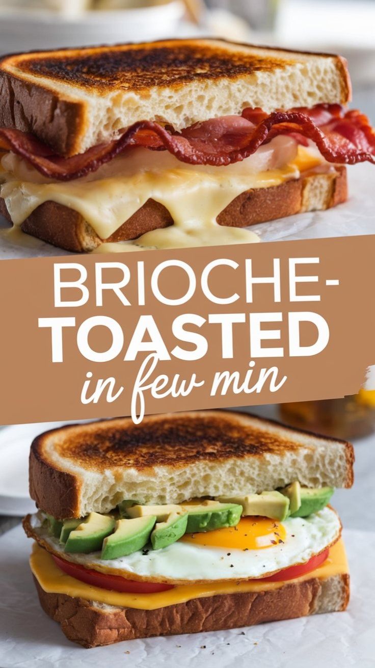 Toasted brioche is the ultimate buttery, golden breakfast st