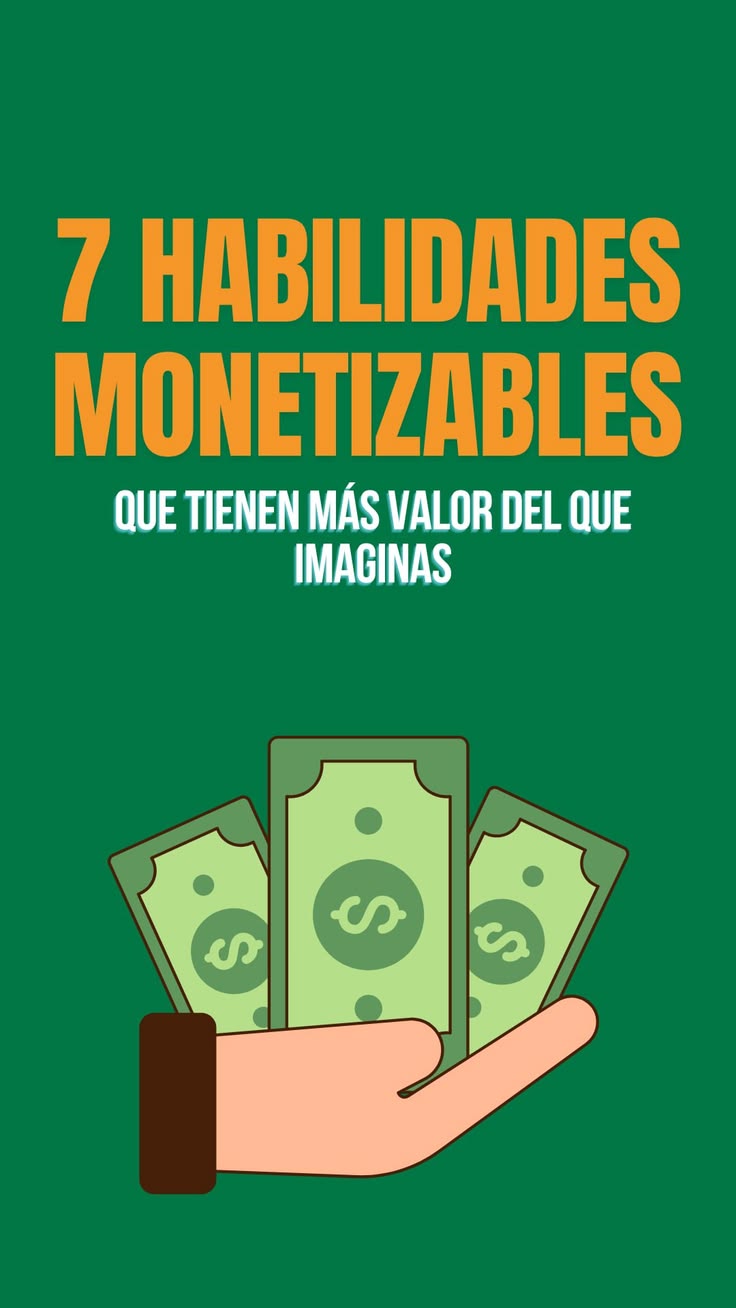 Hay habilidades que puedes aprender, vender y convertir en i