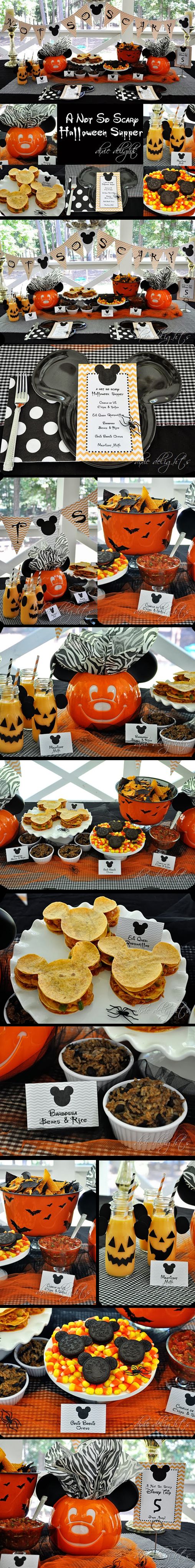 Some great ideas for a Mickey's Not-So-Scare Halloween Suppe