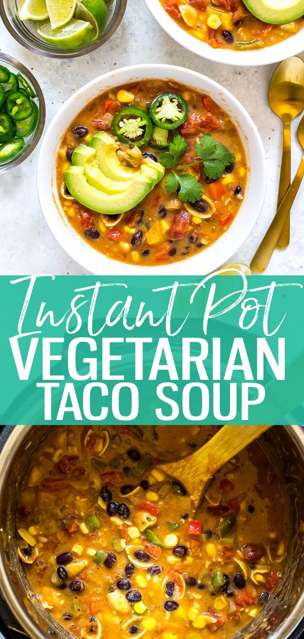 This Instant Pot Taco Soup is a delicious gluten-free versio
