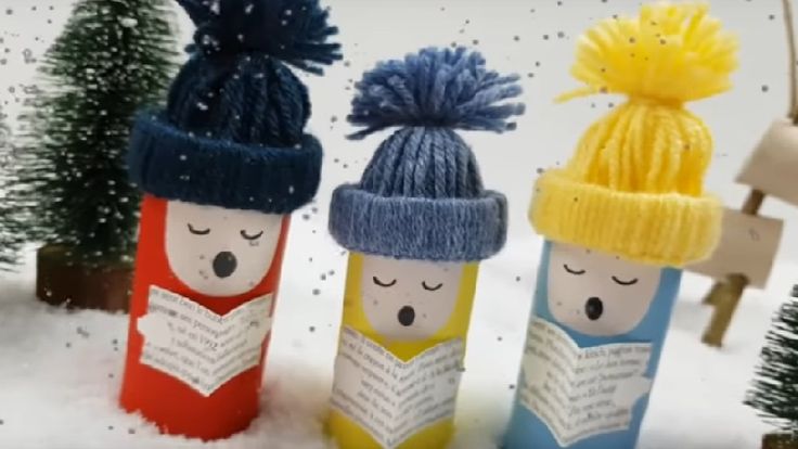 Voici de superbes décorations de Noël à faire avec des roule