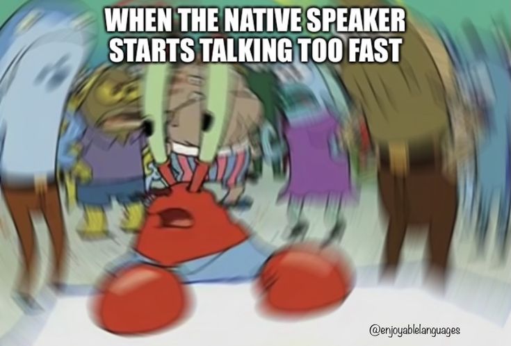 A meme about language learning
