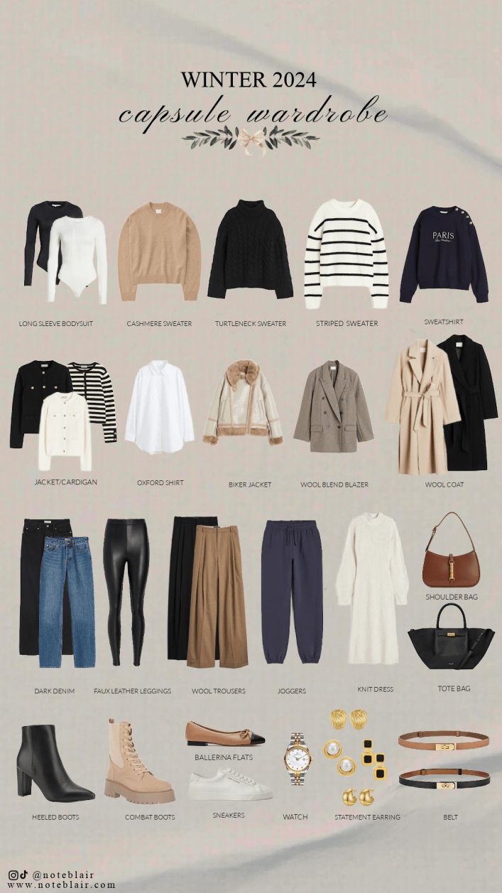 WINTER 2024 capsule wardrobe