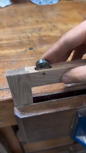 Enjoy today 😁 I made sliding door with guide bearings. it’s 