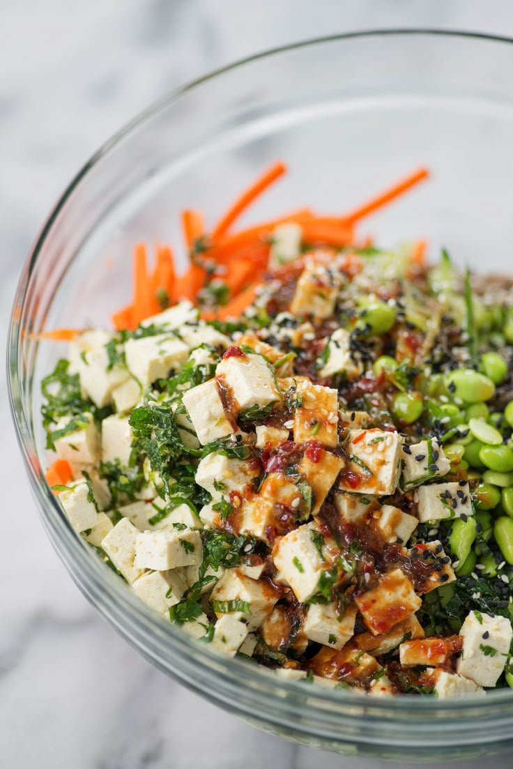 Veggie Soba Noodles with Marinated Tofu - Delish Knowledge