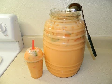 Agua Fresca de Arroz con Fresa Para Negocio - YouTube Más