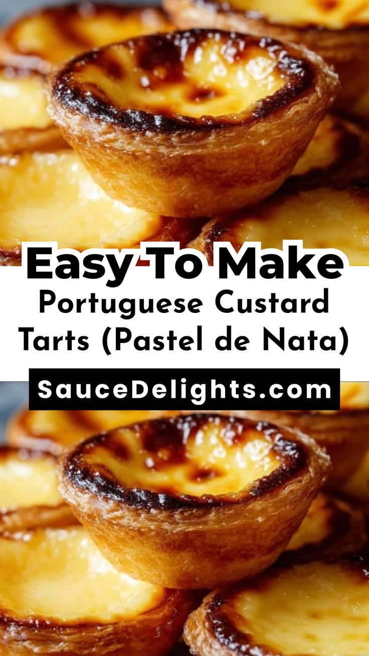 Indulge in the sweet tradition of Portuguese Custard Tarts, 