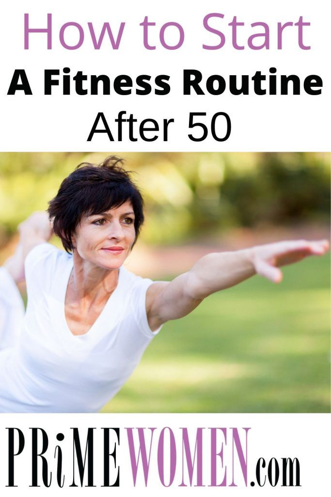 How to start a fitness routine after 50. Including Exercise 