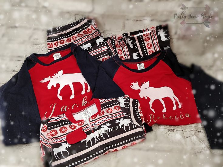 Family personalised pjs