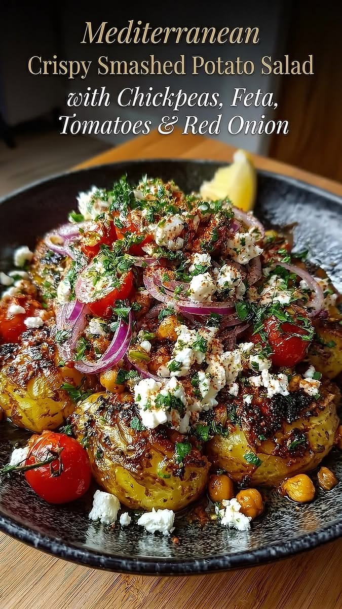 7.1K views · 50 reactions | Mediterranean Crispy Smashed Pot