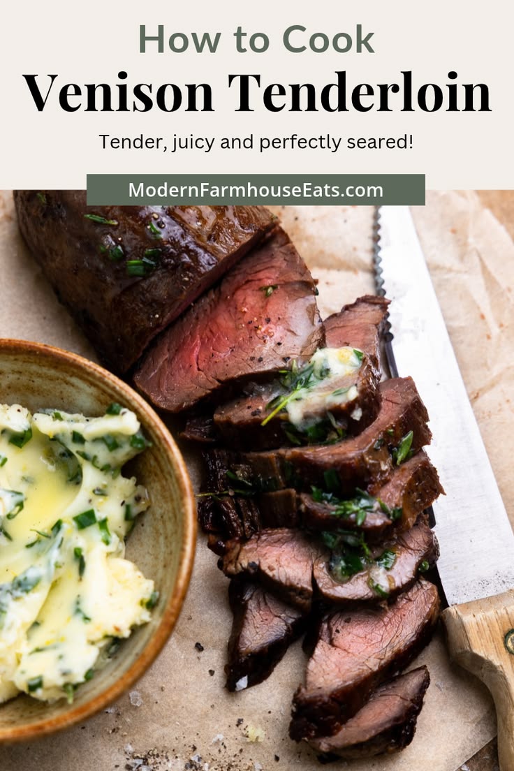 This venison tenderloin recipe starts with a simple dry brin