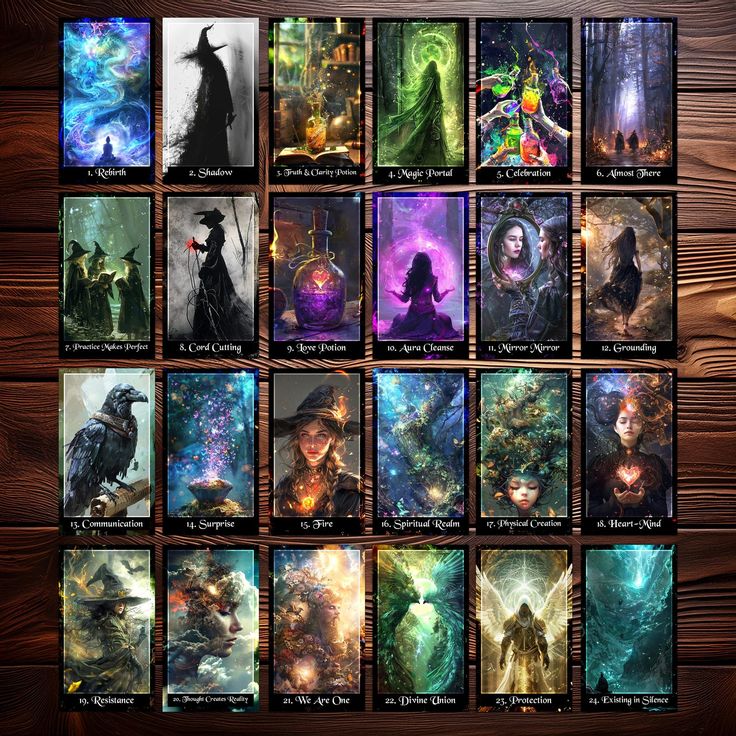 Divine Messages Tarot | Printable Cards DIY - Etsy