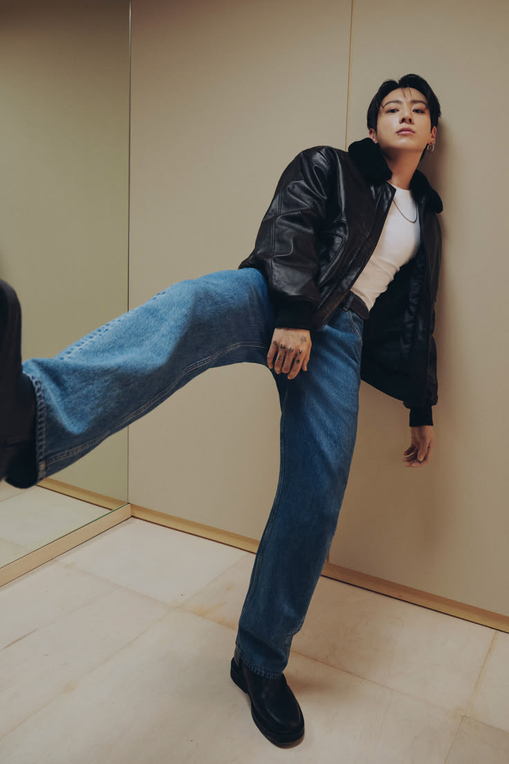 The 90s Straight Jean, as seen on Jung Kook. Denim that gets