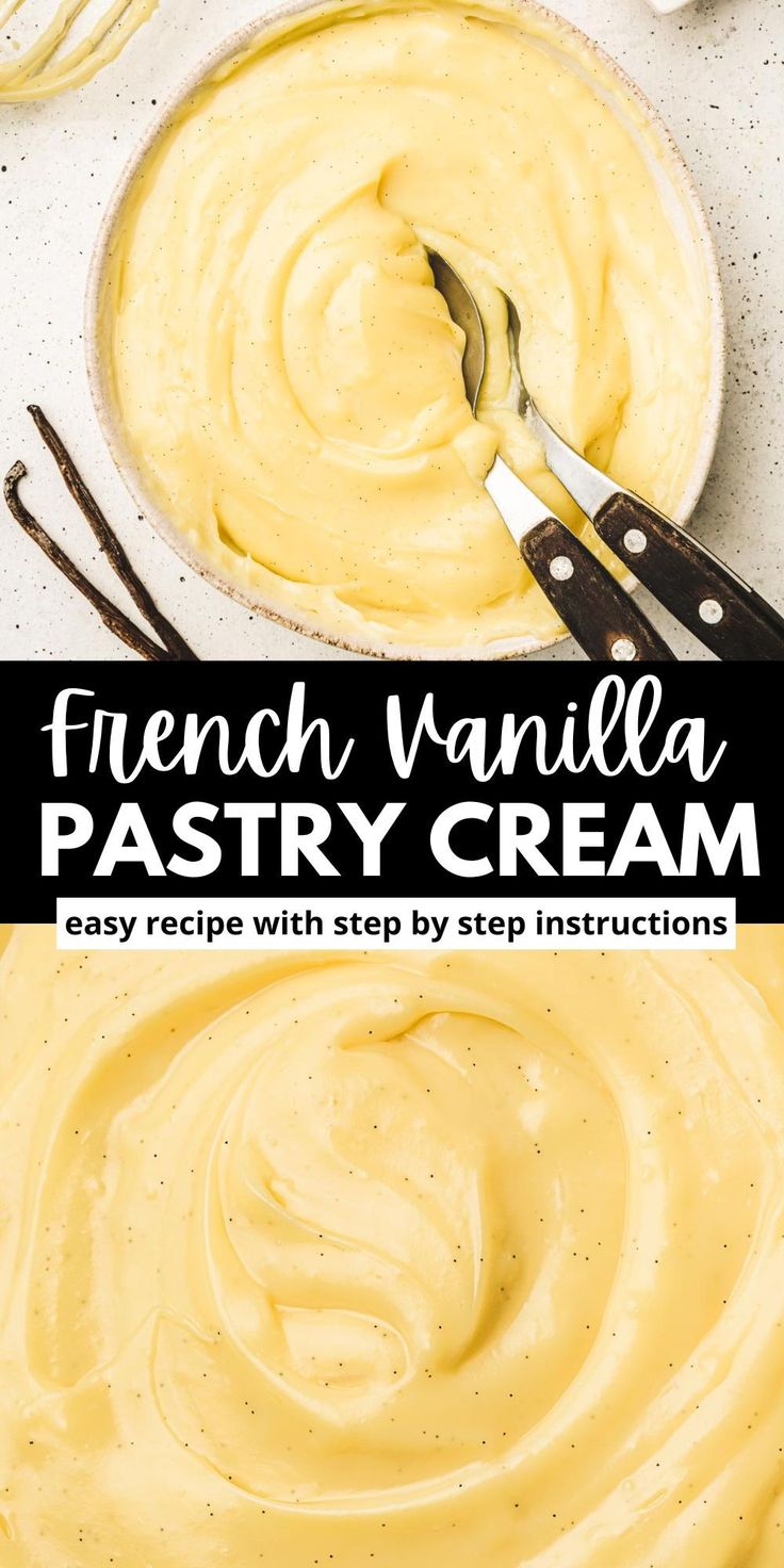French pastry cream, or crème pâtissière, is a classic, crea