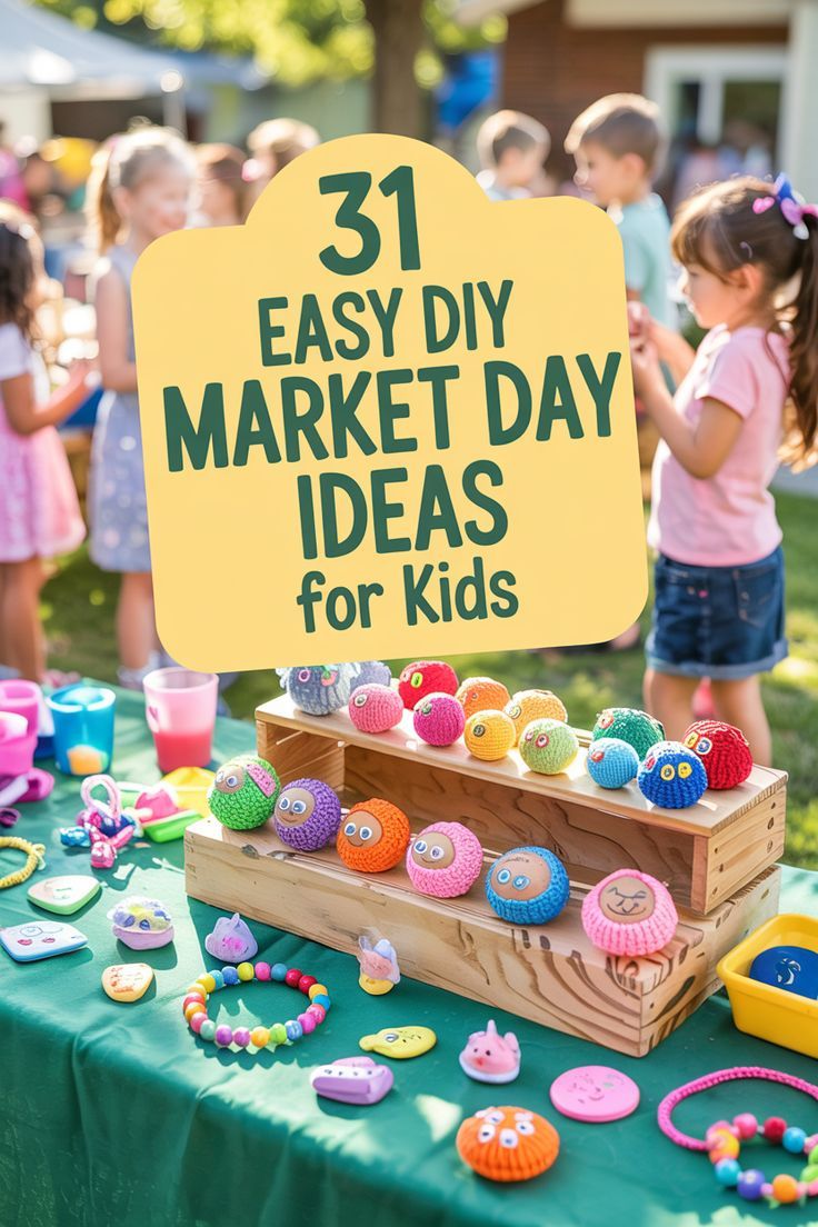 Find easy and fun market day ideas for kids to sell at schoo