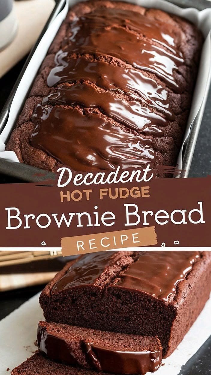 Hot Fudge Brownie Bread