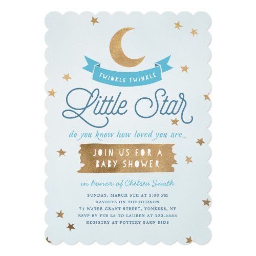Twinkle Twinkle Little Star | Baby Shower | Blue Twinkle Twi