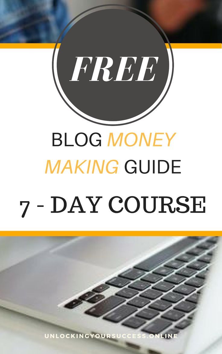 This FREE 7 - Day Guide on how to start a blog email course 