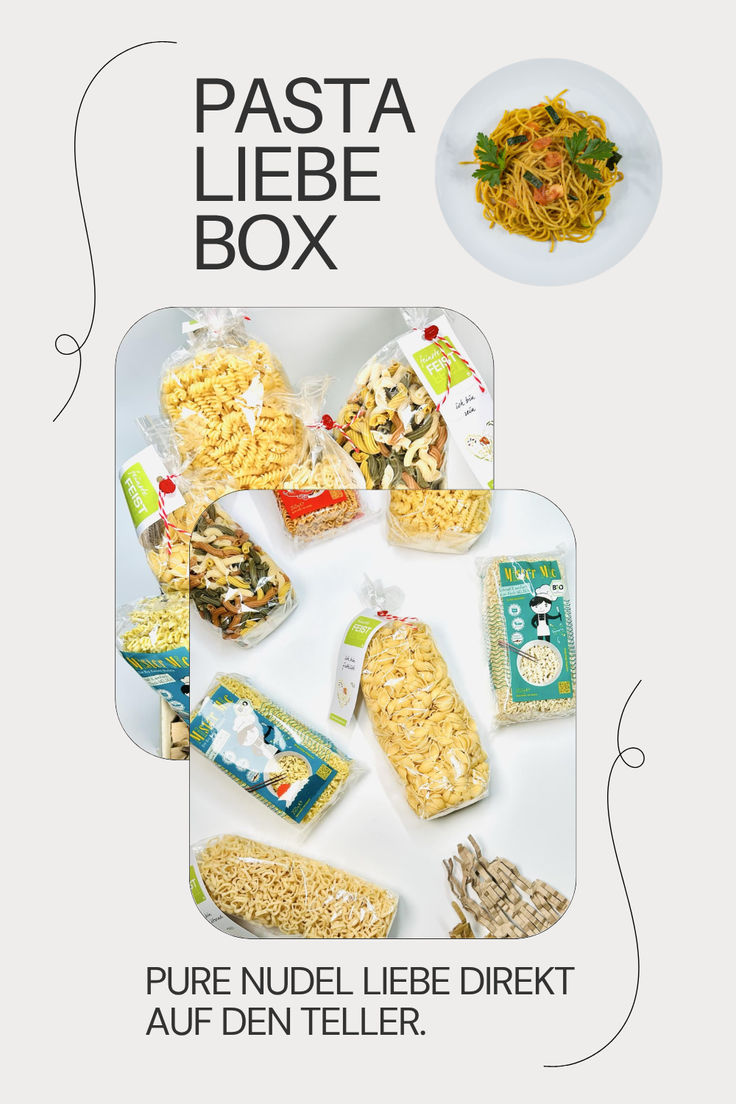 Die Pasta Liebe Box ist das liebevolle Geschenk für alle Nud