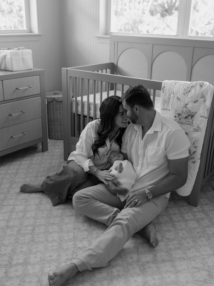 A cozy newborn photoshoot at Baby Paris’s nursery, filled wi