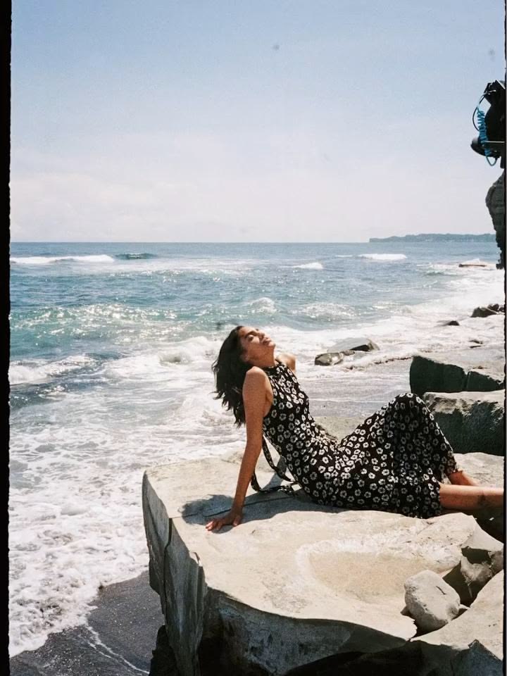 For gatherings and getaways. Shop the Mesh Tie-Neck Maxi Dre