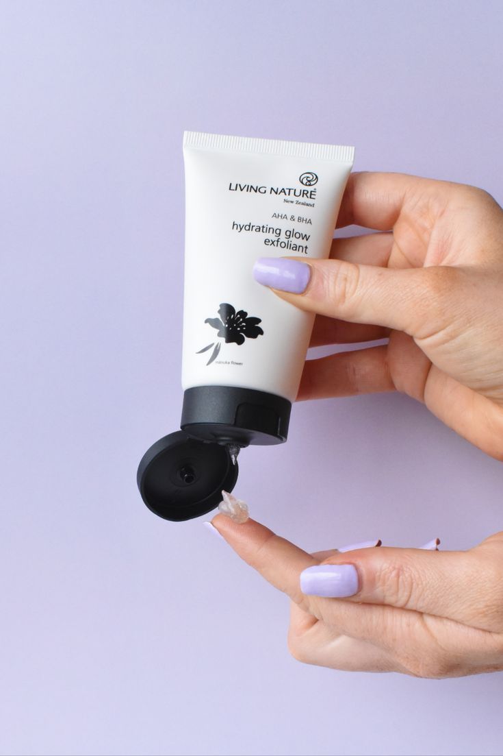 Living Nature’s Hydrating Glow Exfoliant gently exfoliates s