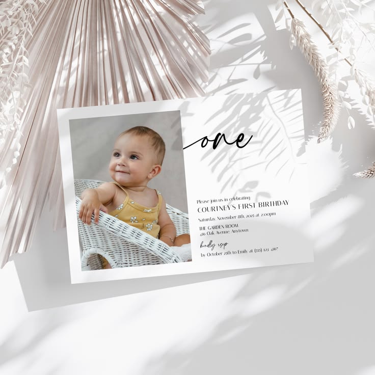 Send out the most sophisticated invites for your little one’