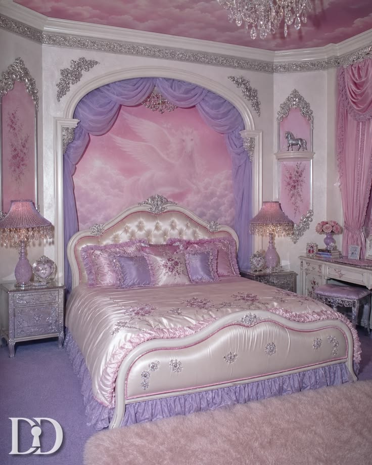 POV: You live in a 2002 pink princess Y2K home where everyth