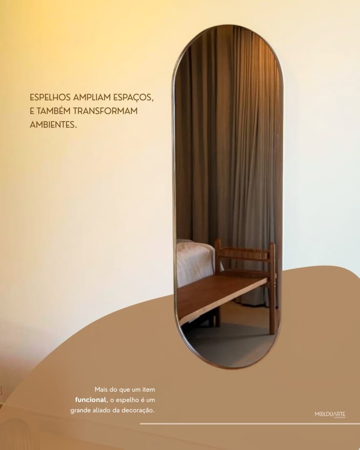 A decoração está nos detalhes.

Um espelho bem posicionado p