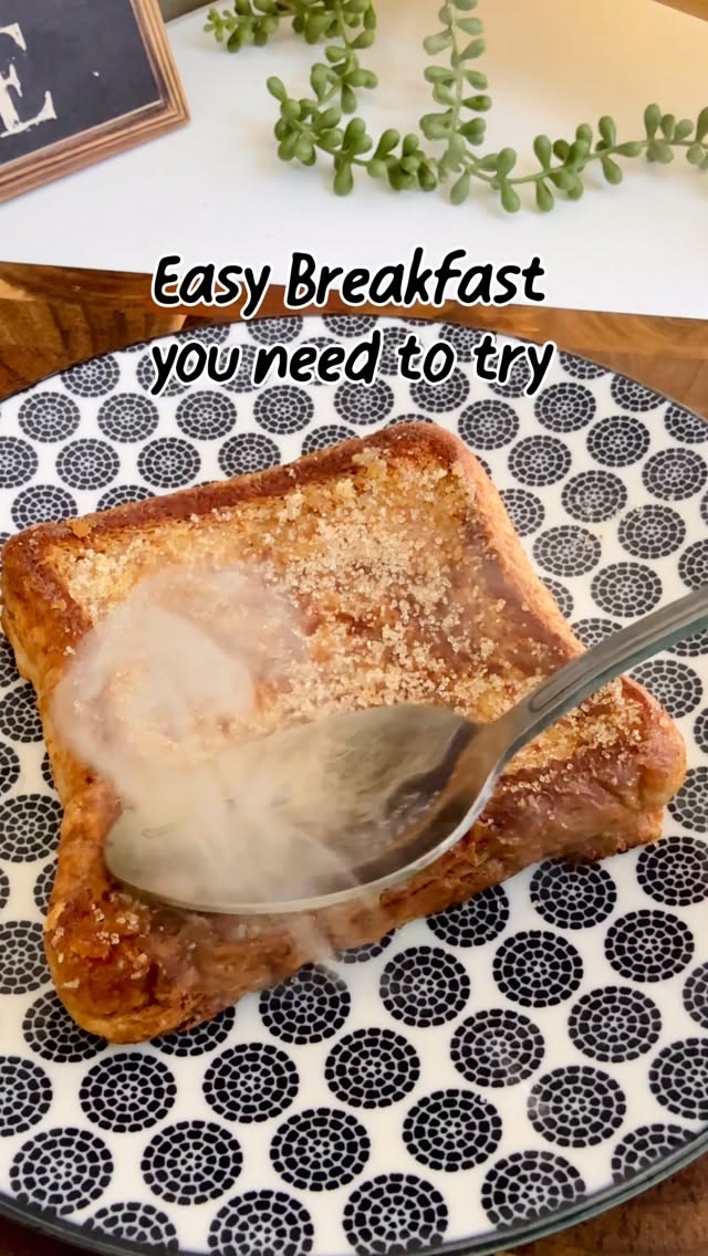 Banana Milk Toast 🍌🔥
Only 4 ingredients + 5 minutes 😍
Soft, 